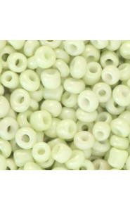 Seed beads 6/0 (4mm) Tender green